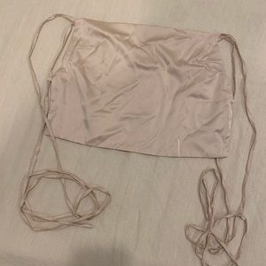 Forever 21 criss cross back halter cropped top.